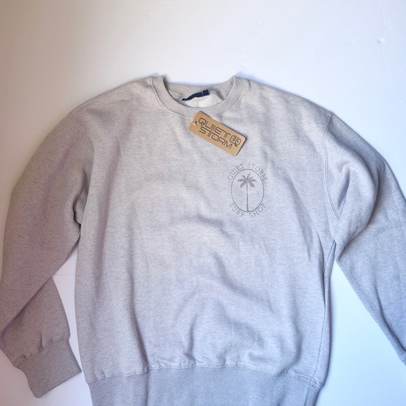 Quiet Storm Surf Shop Sweatshirt Gray Womens Small - Picture 6 of 6